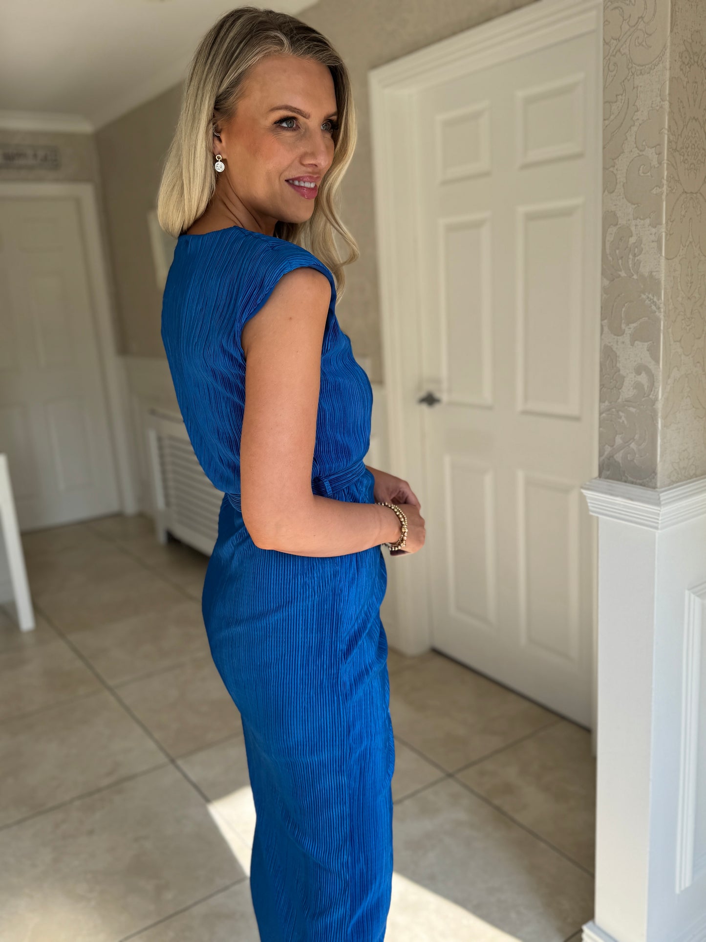 Elena Dress- Cobalt Blue