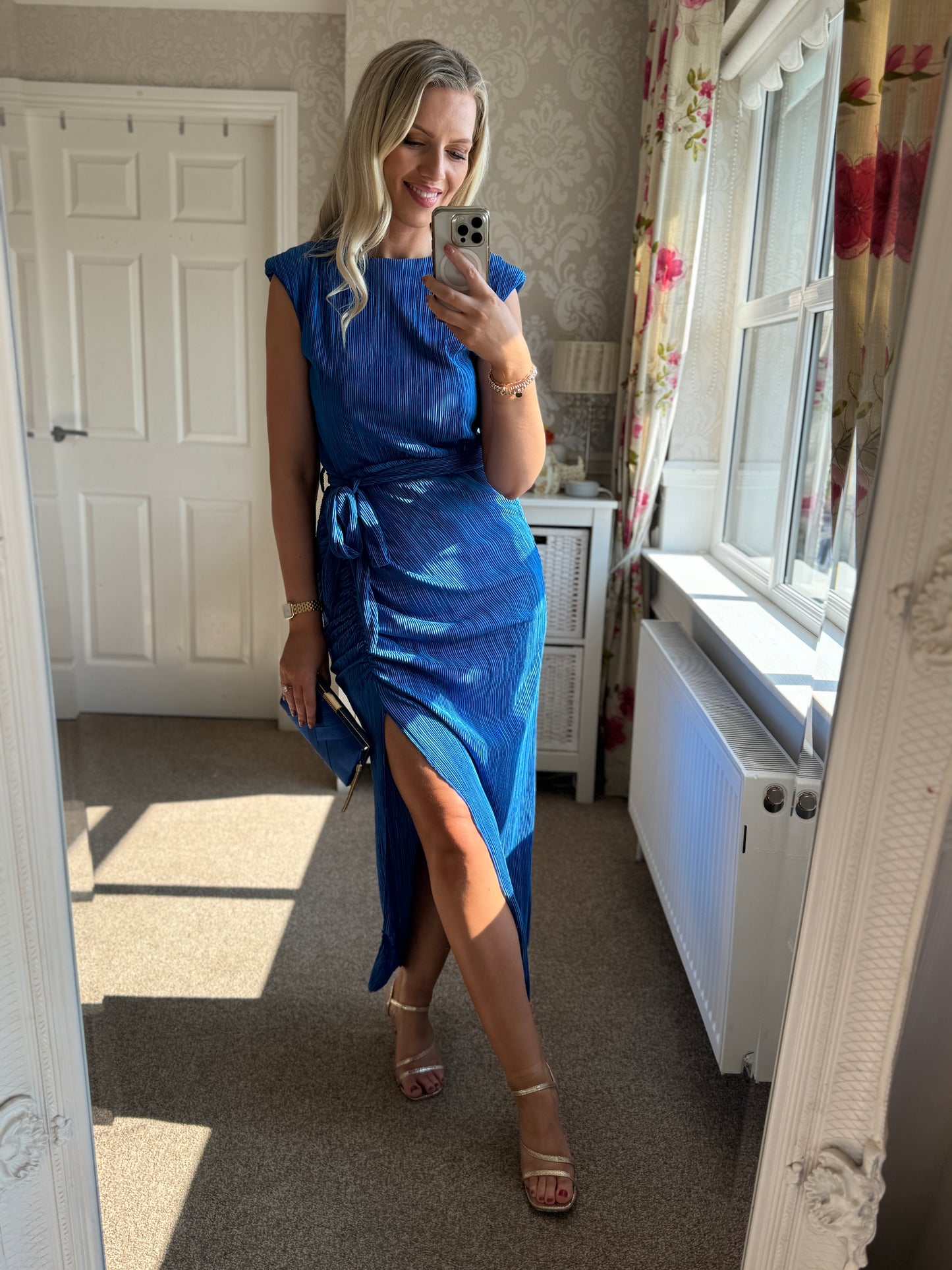 Elena Dress- Cobalt Blue