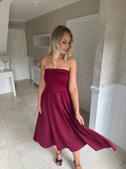 Danni Wine Dress