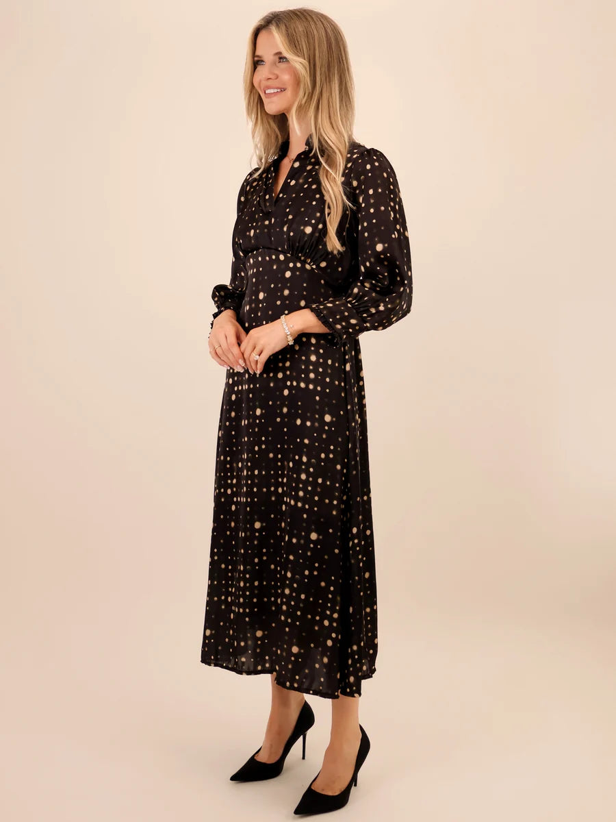Kimber Dress- Black&Beige