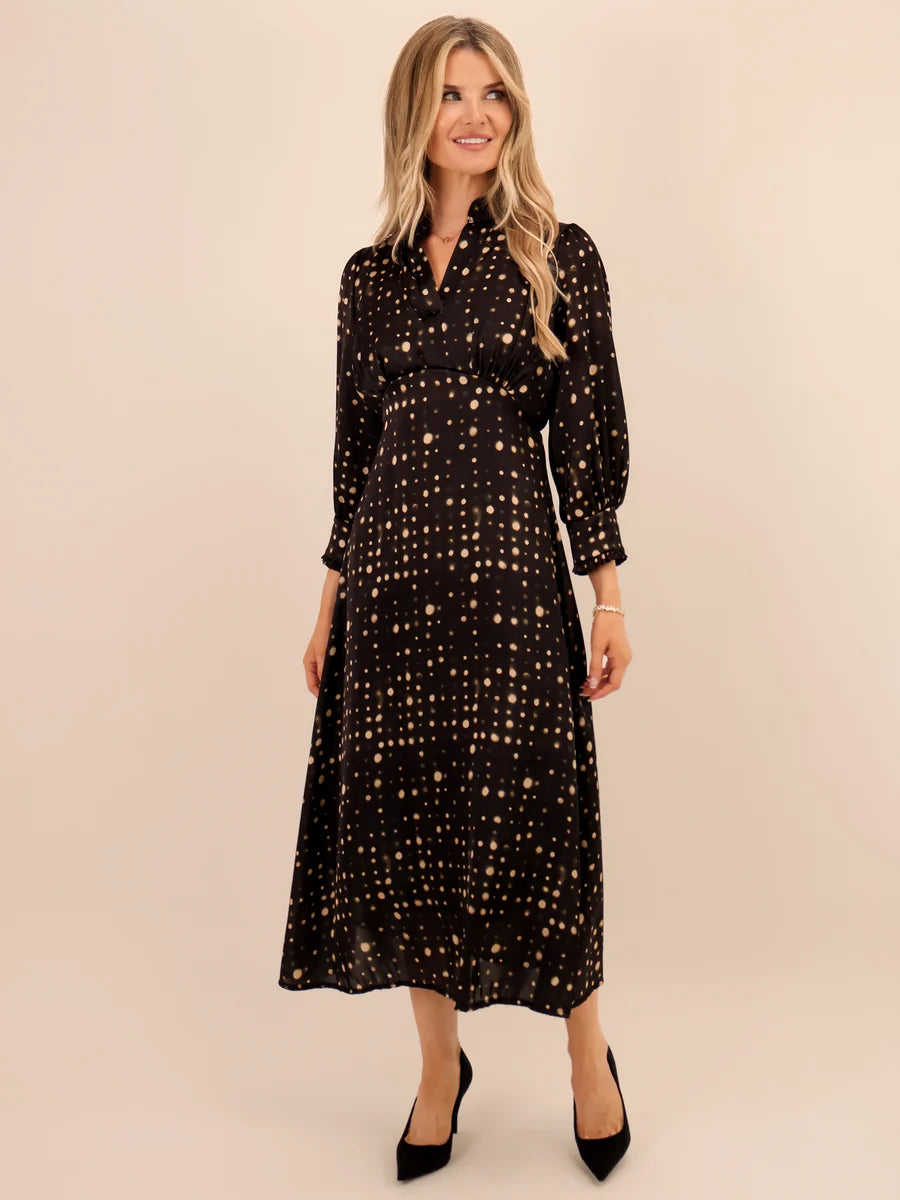Kimber Dress- Black&Beige
