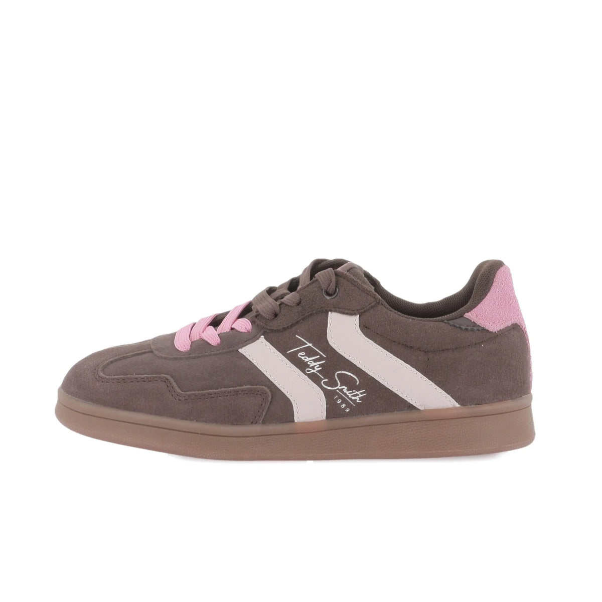 Teddy Smith ‘121113’ Trainer- Chocolate & Pink