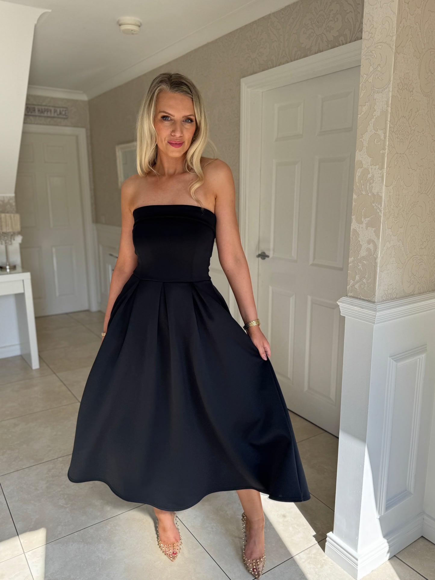 Dani Midi Dress - Black
