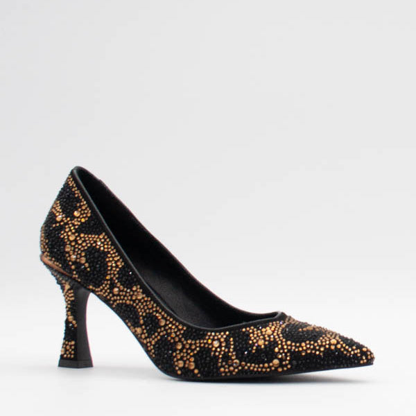 Una Healy Heel ‘Run It Up’ - Cheetah Bling