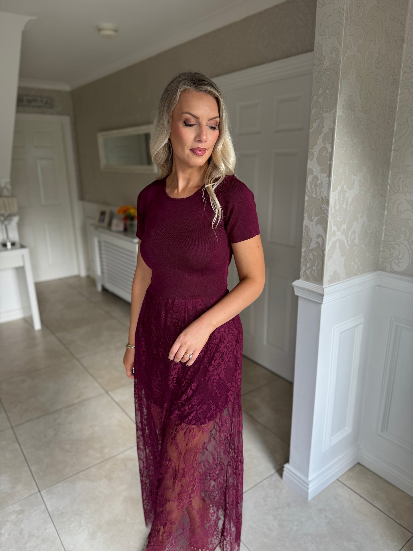 Madeline Lace Skirt Dress