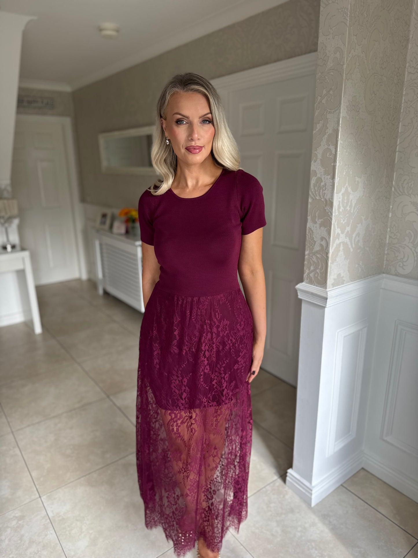 Madeline Lace Skirt Dress