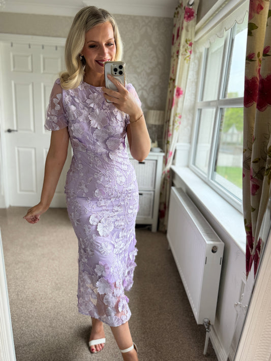 Sadie Dress-Plain Lilac