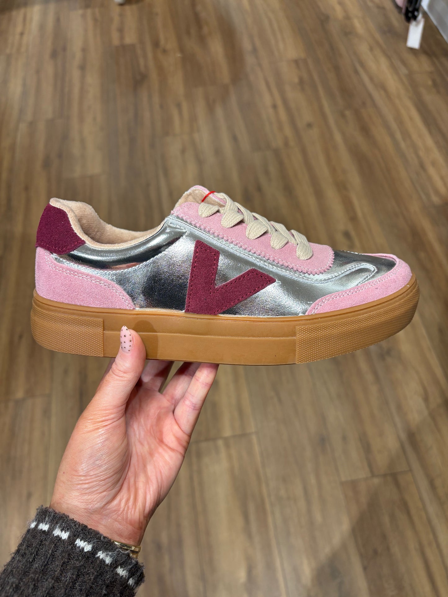 Drilleys ‘Eighty’ Platform Trainers - Chrome Candy