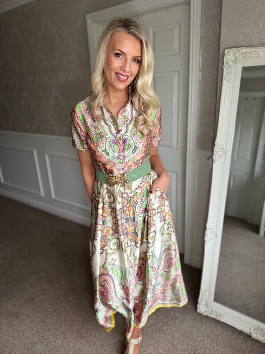 Aurora Dress -Peach