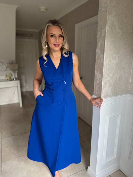 Hazel Cobalt Blue Dress