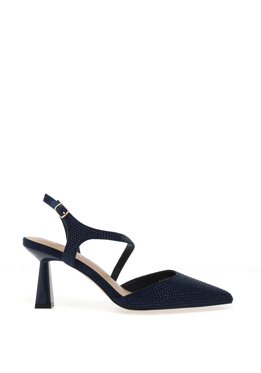 Sorento Heel ‘Darver’ - Navy Jewels